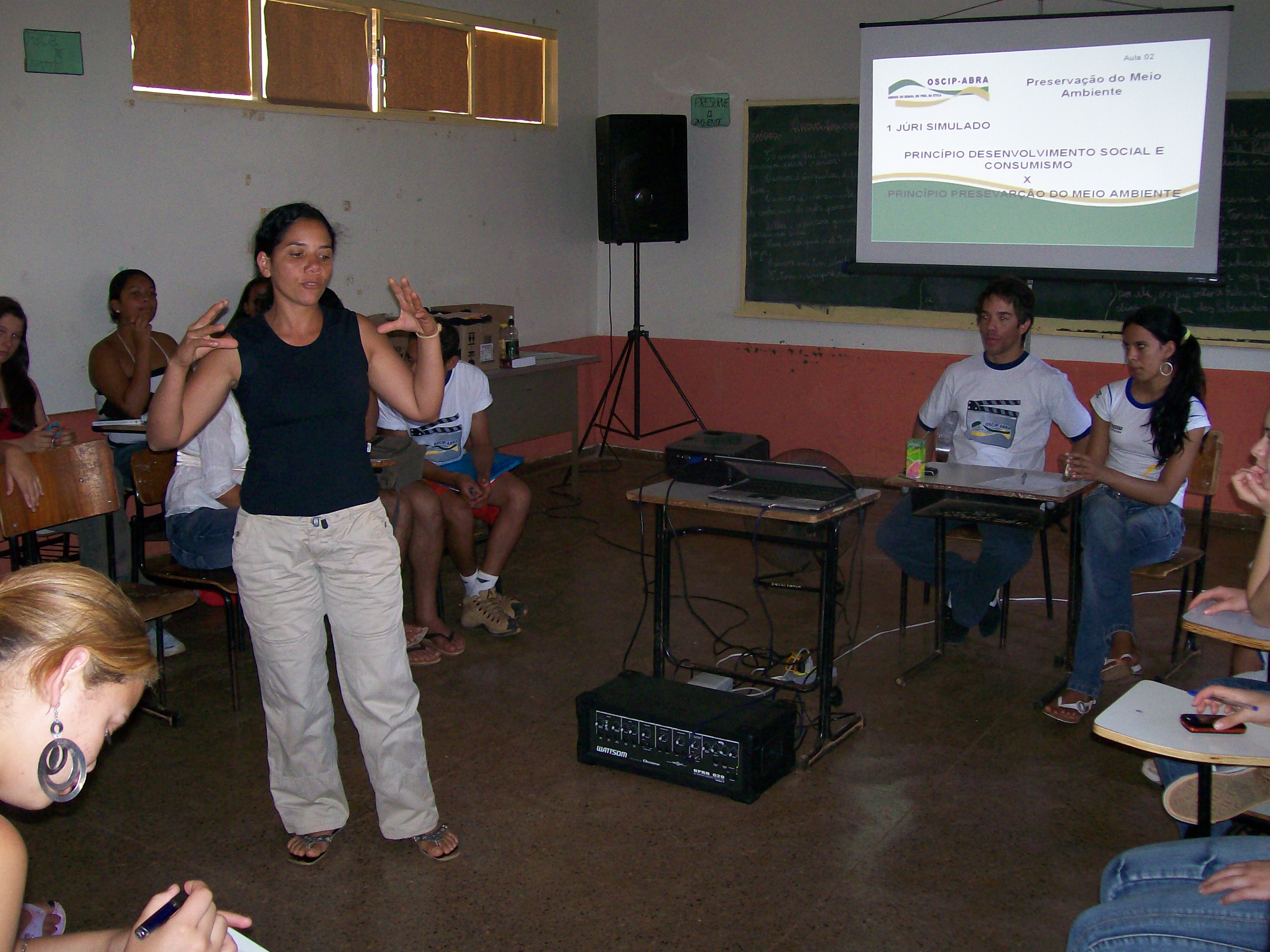 Mock jury at Taquara Educational Center